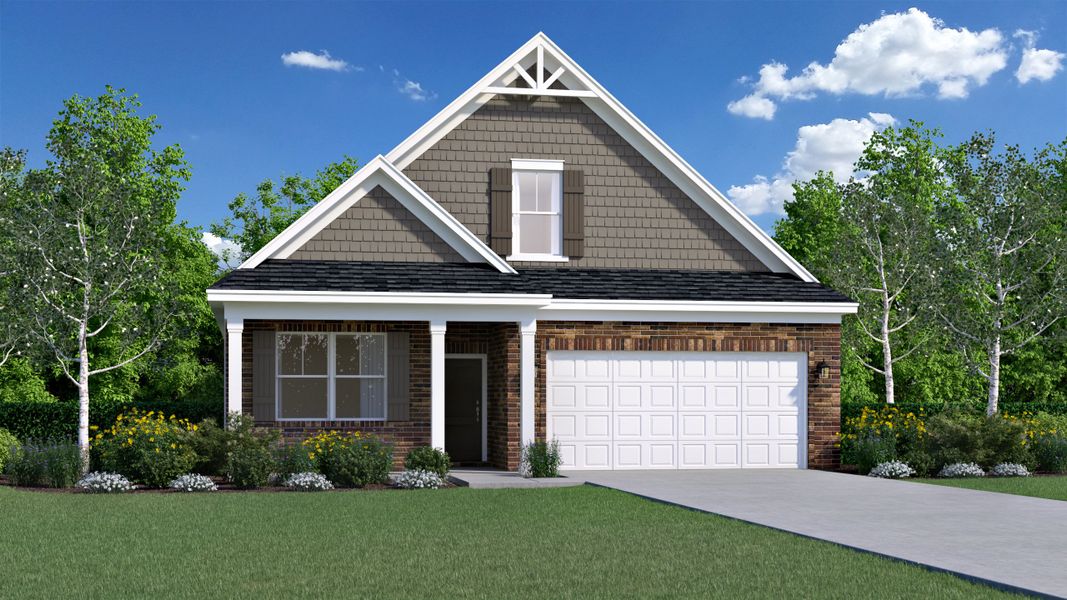 Representative exterior photo of a completed home built from the Congaree by Veranda Homes in Hitchcock Preserve 55', Aiken, SC (Image 23).