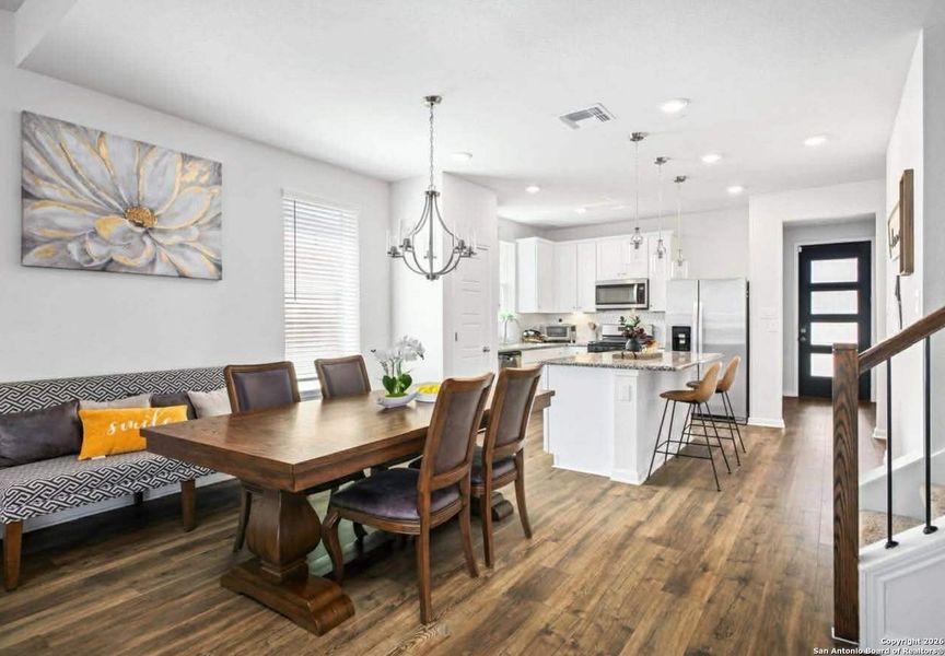Furnished interior view inside a new home in Bricewood, San Antonio (Image 25).