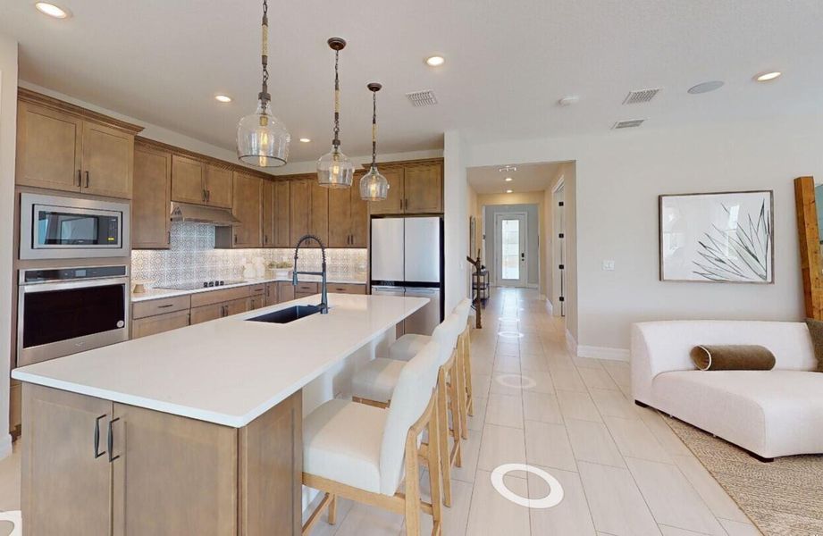 Furnished interior view inside a new home in The Reserve at Eastpointe, Palm Beach Gardens (Image 11).