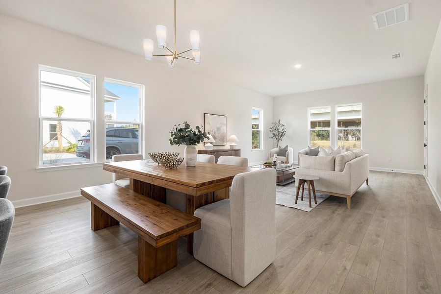 Furnished interior view inside a new home in Blue Heron Retreat: Oasis Series, Little River (Image 11). Furnished interior view inside a new home in Blue Heron Retreat: Oasis Series, Little River (Image 11).