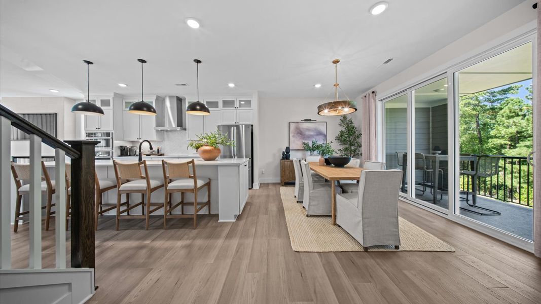 Representative furnished interior of a home built from the Harlow by DRB Homes in Bayberry, Raleigh (Image 29).