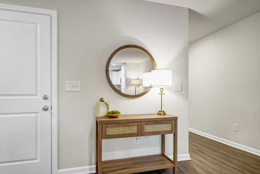 Furnished interior view inside a new home in Village at Boulware, Lugoff (Image 7). Furnished interior view inside a new home in Village at Boulware, Lugoff (Image 7).