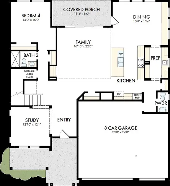 2D floor plan layout of this home in Havencroft, Woodstock, GA (Image 2). 2D floor plan layout of this home in Havencroft, Woodstock, GA (Image 2).