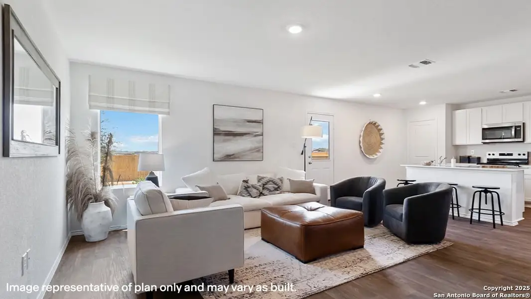 Furnished interior view inside a new home in Sereno Springs, Converse (Image 9). Furnished interior view inside a new home in Sereno Springs, Converse (Image 9).
