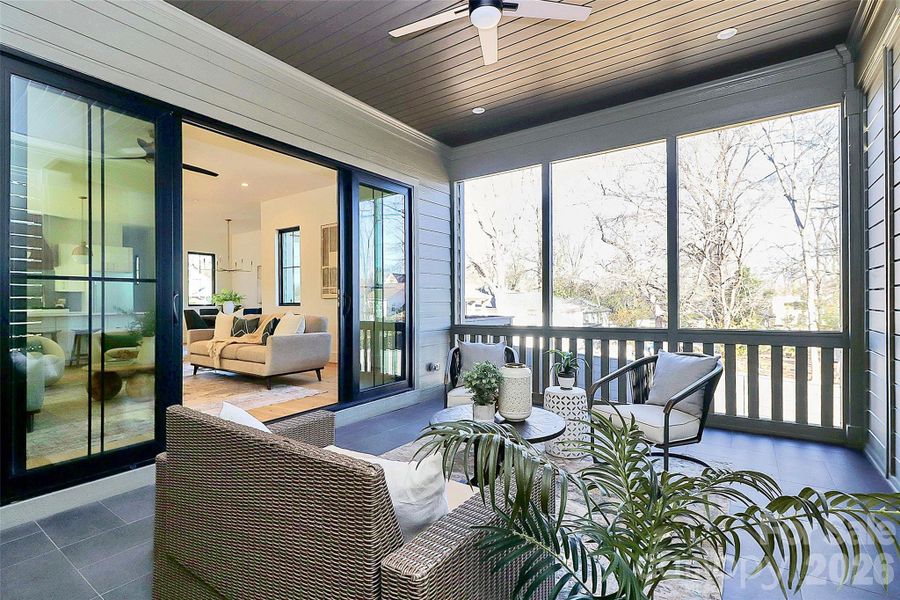 Exterior details and patio area of a home in , Charlotte (Image 28).