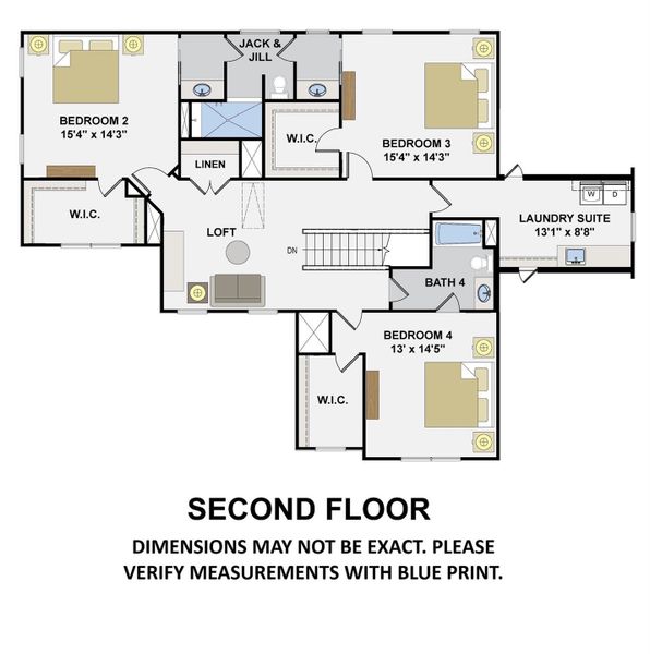 2D floor plan layout of this home in , Denver, NC (Image 5).
