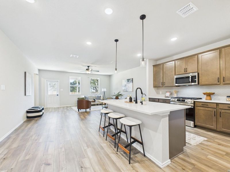 Furnished interior view inside a new home in Bricewood, San Antonio (Image 10).