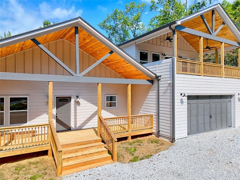 Front exterior of a new home in , Clayton, GA, highlighting curb appeal (Image 37).