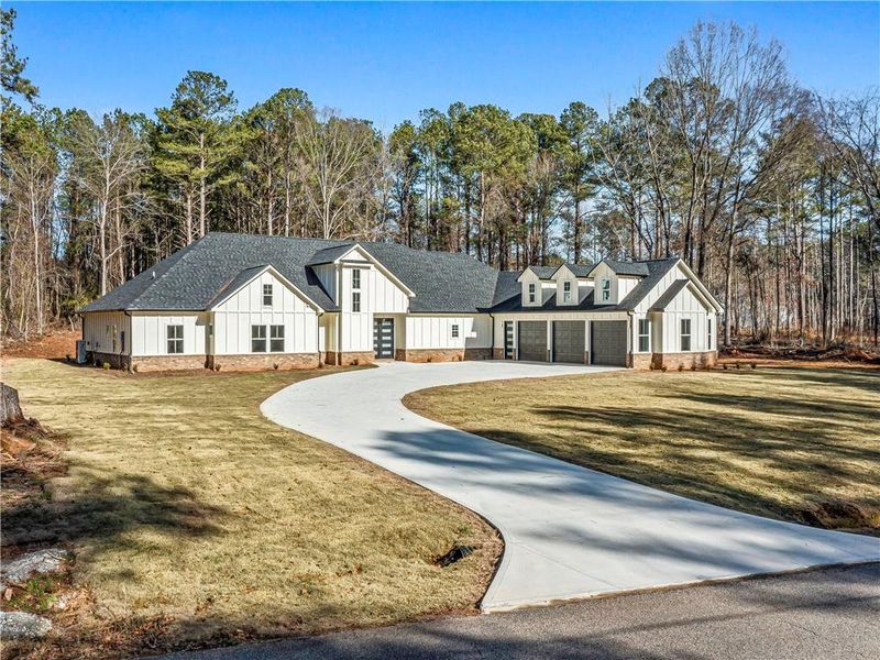 Front exterior of a new home in , Fayetteville, GA, highlighting curb appeal (Image 26).
