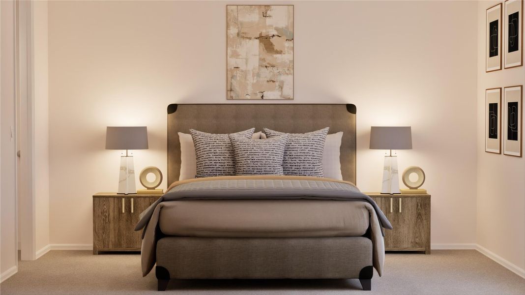 Furnished interior view inside a new home in Samara: Wentworth, League City (Image 6).