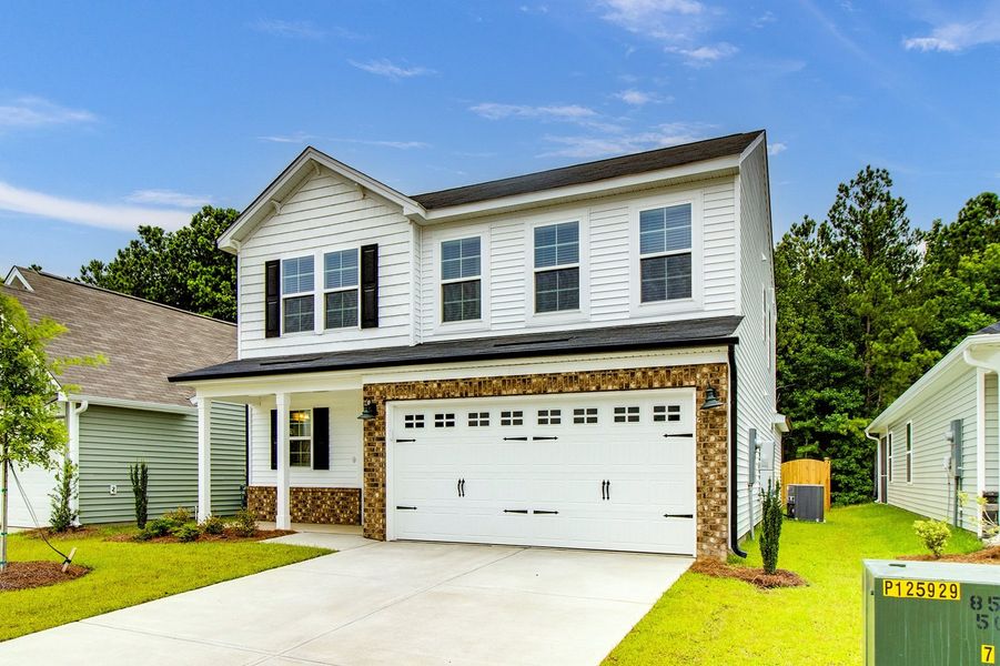 Front exterior of a new home in Killians Crossing, Blythewood, SC, highlighting curb appeal (Image 19).