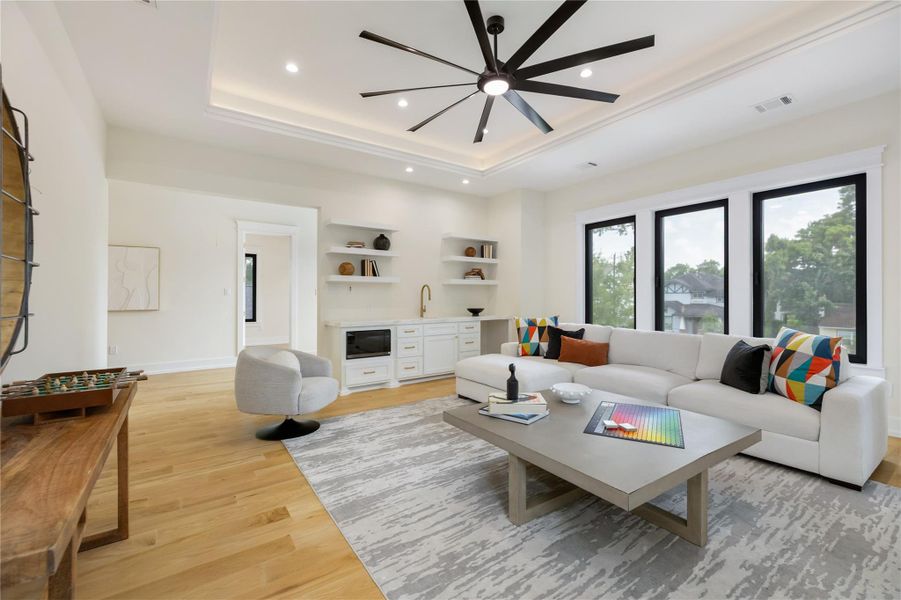 Furnished interior view inside a new home in , Houston (Image 17).