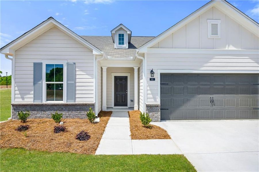 Front exterior of a new home in Three Rivers, Rome, GA, highlighting curb appeal (Image 20).
