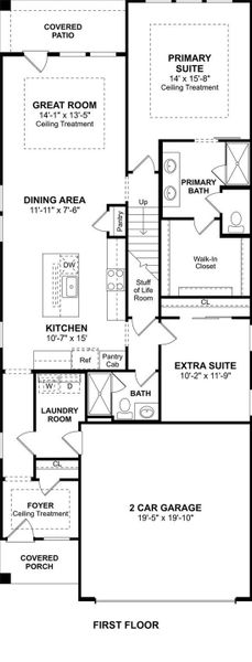 The Silver Maple II floor plan by K. Hovnanian® Homes. 1st Floor shown. *Prices, plans, dimensions, features, specifications, materials, and availability of homes or communities are subject to change without notice or obligation.