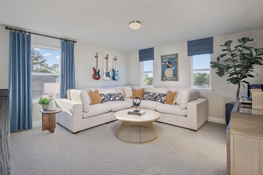 Representative furnished interior of a home built from the 2444 Modeled by KB Home in Eagle Creek, Denton (Image 9).