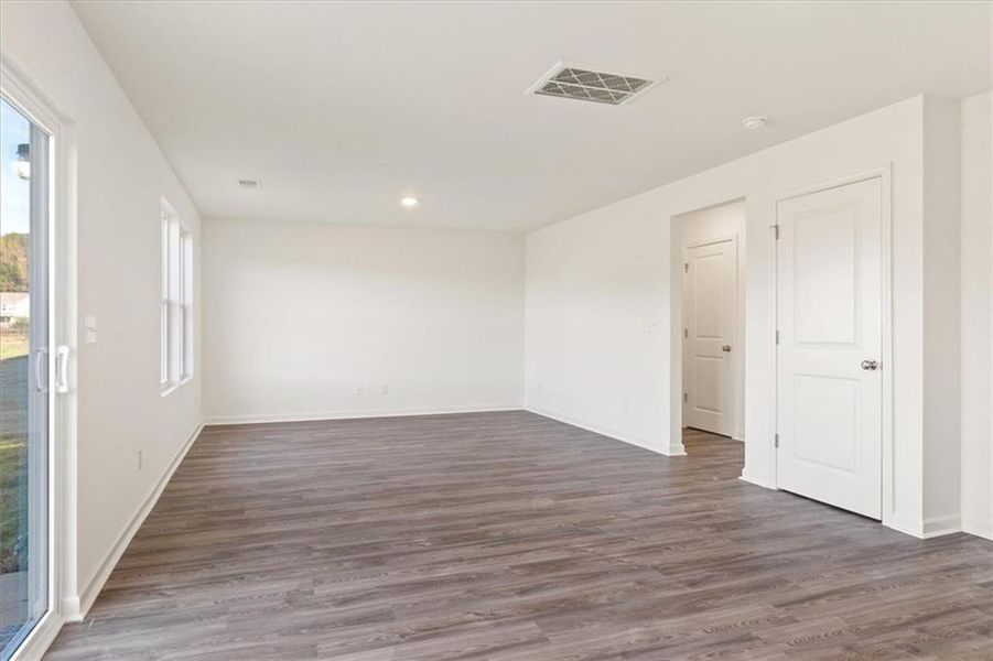 Spacious, unfurnished interior of a new home in The Ridge at Twin Rivers, Covington (Image 23). Spacious, unfurnished interior of a new home in The Ridge at Twin Rivers, Covington (Image 23).
