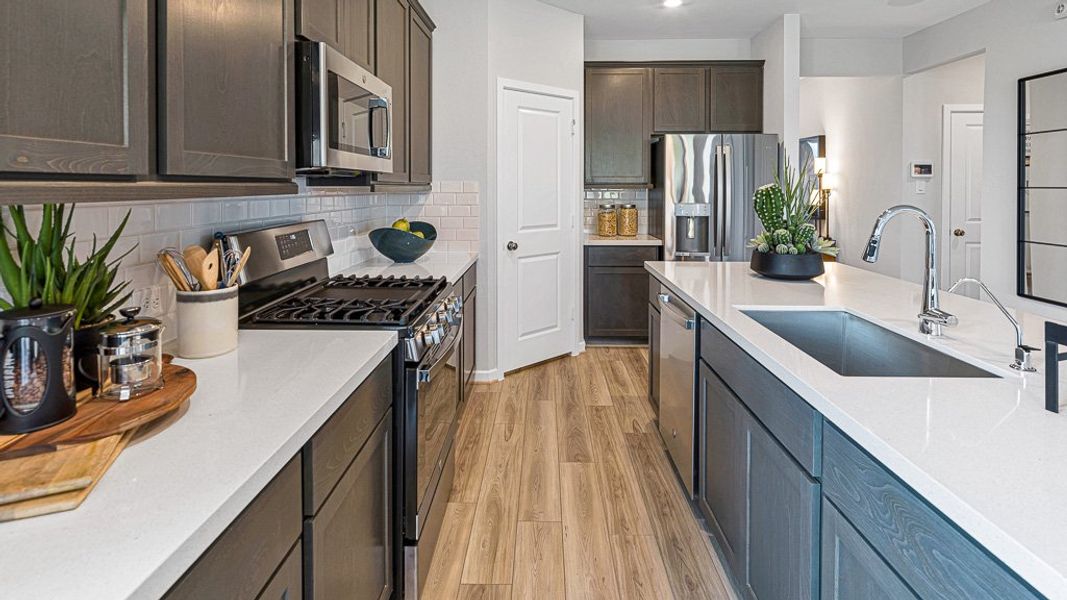 Furnished interior view inside a new home in Raburn Reserve 50s, Tomball (Image 14).