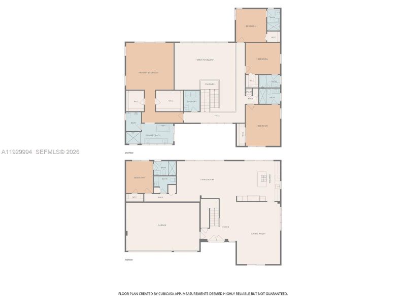 2D floor plan layout of this home in , Weston, FL (Image 5).