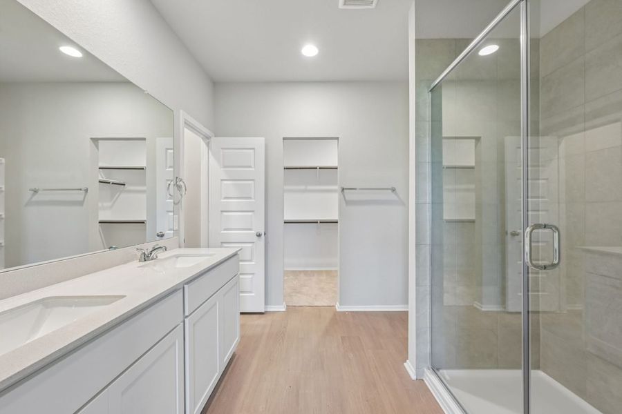 Furnished interior view inside a new home in Harrington Trails, New Caney (Image 11).