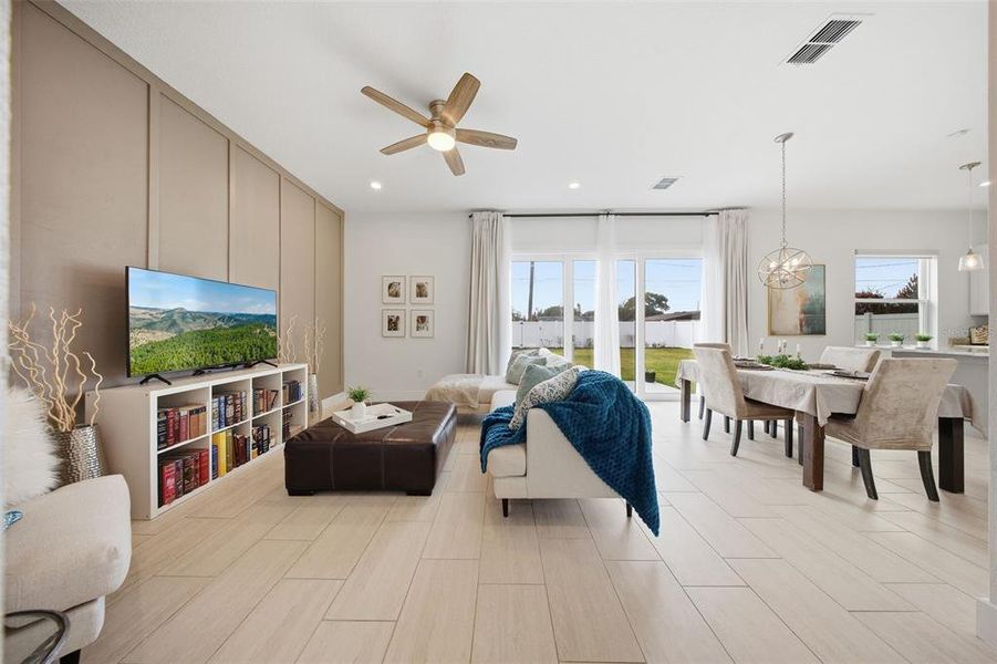 Furnished interior view inside a new home in , Orlando (Image 8). Furnished interior view inside a new home in , Orlando (Image 8).