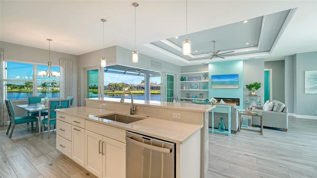 Furnished interior view inside a new home in , Punta Gorda (Image 9). Furnished interior view inside a new home in , Punta Gorda (Image 9).