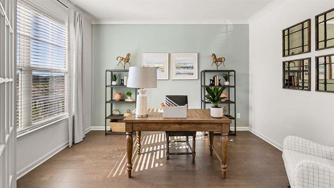 Furnished interior view inside a new home in Heritage Pointe, Senoia (Image 37).