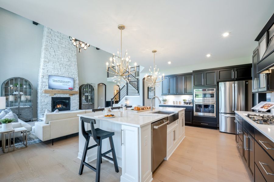 Representative furnished interior of a home built from the Leland by Fischer Homes in Hidden Fields, Hoschton (Image 11).