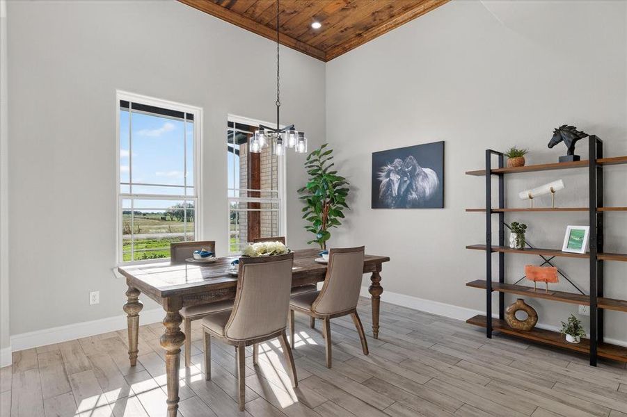 Furnished interior view inside a new home in , Celeste (Image 10).