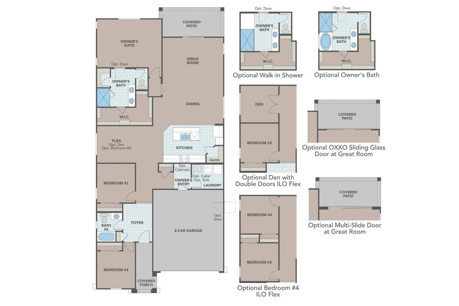 Explore luxury residential design and architecture in this single-family home with flexible bedroom and bath options.