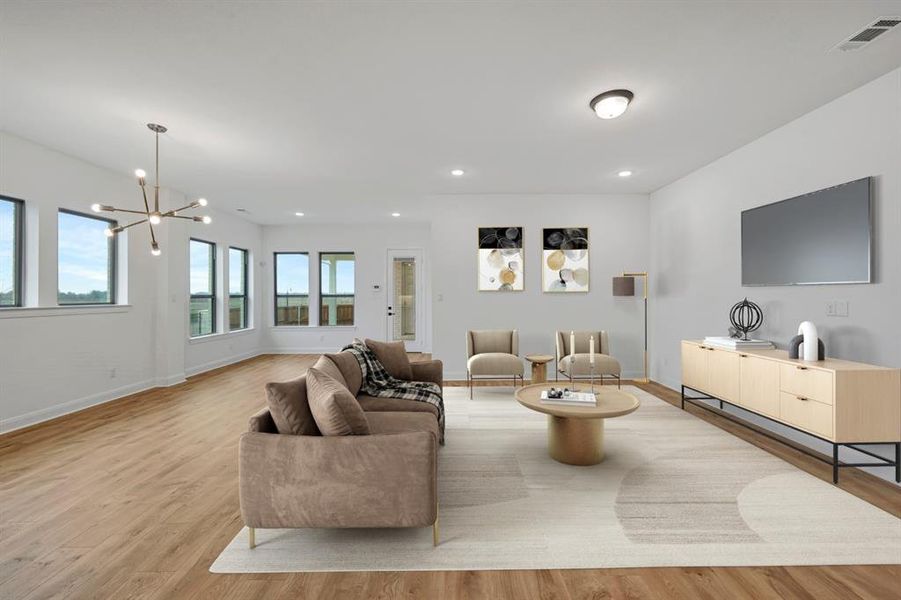 Furnished interior view inside a new home in Talia – Garden Series, Mesquite (Image 5).