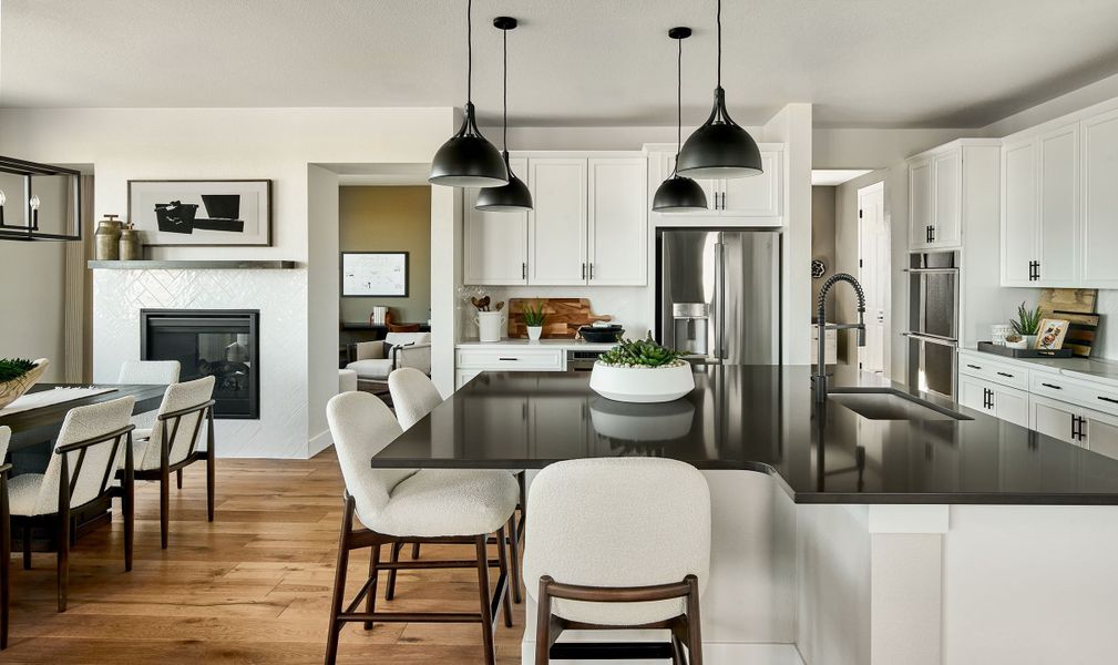 Representative furnished interior of a home built from the Vail by Taylor Morrison in Parterre Destination Collection, Thornton (Image 1).