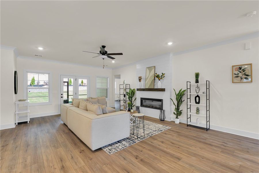 Furnished interior view inside a new home in Edwards Ridge, Central (Image 6).