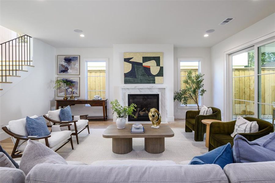 Furnished interior view inside a new home in , Dallas (Image 13). Furnished interior view inside a new home in , Dallas (Image 13).