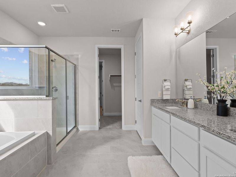 Furnished interior view inside a new home in Ladera, San Antonio (Image 20).