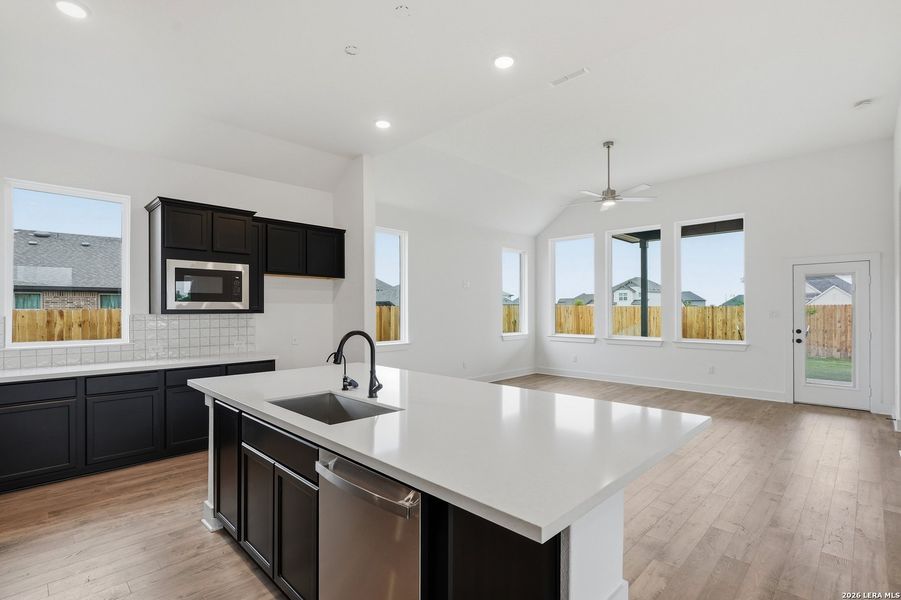 Furnished interior view inside a new home in Alsatian Oaks, Castroville (Image 17).