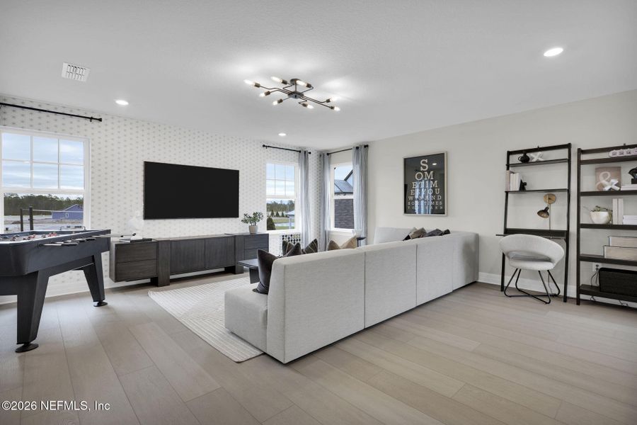 Furnished interior view inside a new home in Westerly Park at Wildlight, Yulee (Image 11).