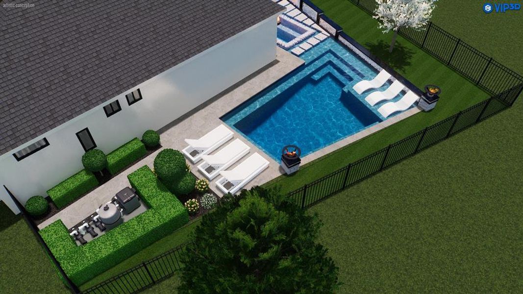 ** VIRTUAL POOL RENDERING ONLY **