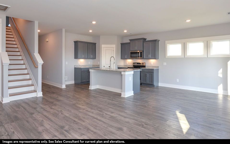 Furnished interior view inside a new home in McCain's Station, Gallatin (Image 9).