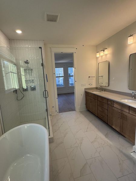 Furnished interior view inside a new home in Central Park, James Island (Image 35).