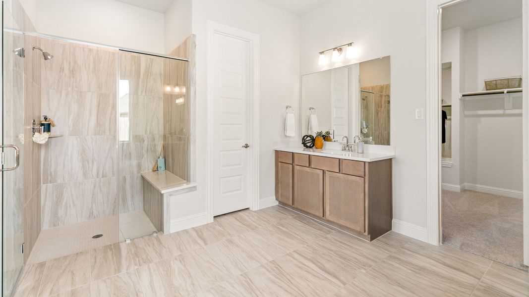 Representative furnished interior of a home built from the Tulane by Brightland Homes in Sundance Cove, Crosby (Image 16).