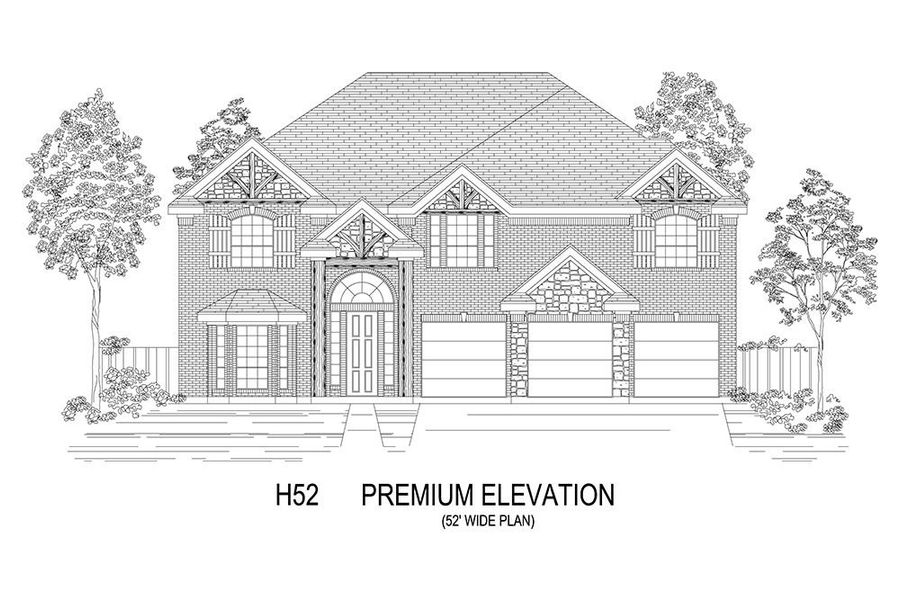 Representative rendering of the exterior for the Boston 2F (w/Media) by First Texas Homes (Image 17).