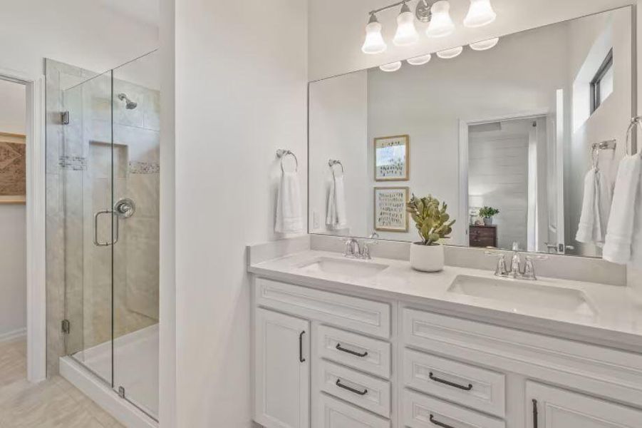 Furnished interior view inside a new home in The Fields, Lake Worth (Image 2). Furnished interior view inside a new home in The Fields, Lake Worth (Image 2).