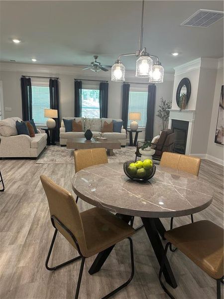 Furnished interior view inside a new home in Mirror Lake at South Harbour, Villa Rica (Image 19).