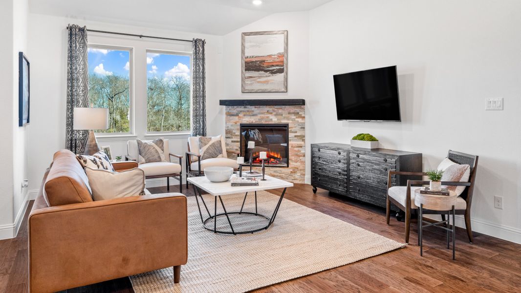 Representative furnished interior of a home built from the Cascade by Beazer Homes in Stark Farms, Denton (Image 8).