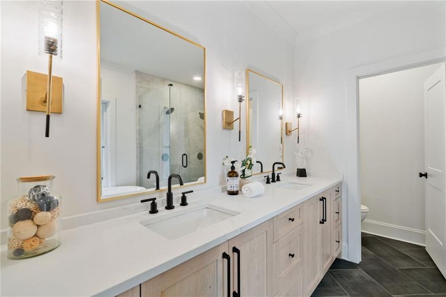 Furnished interior view inside a new home in Pendergrast Farm, Atlanta (Image 58).