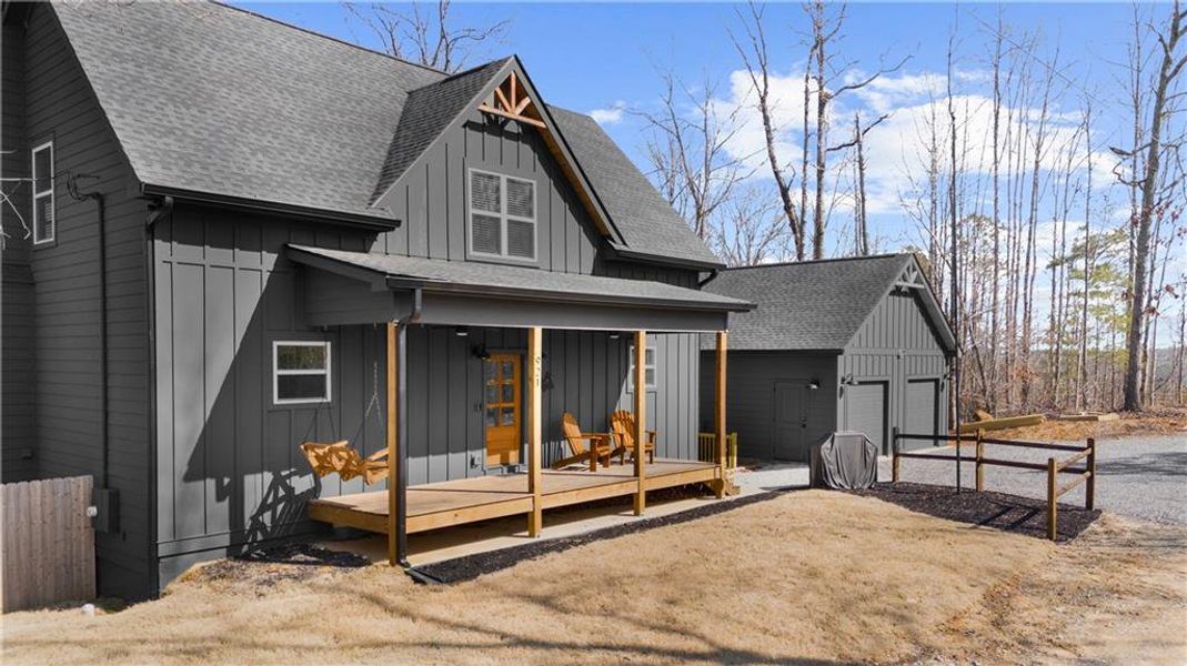 Exterior details and patio area of a home in , Ranger (Image 29).
