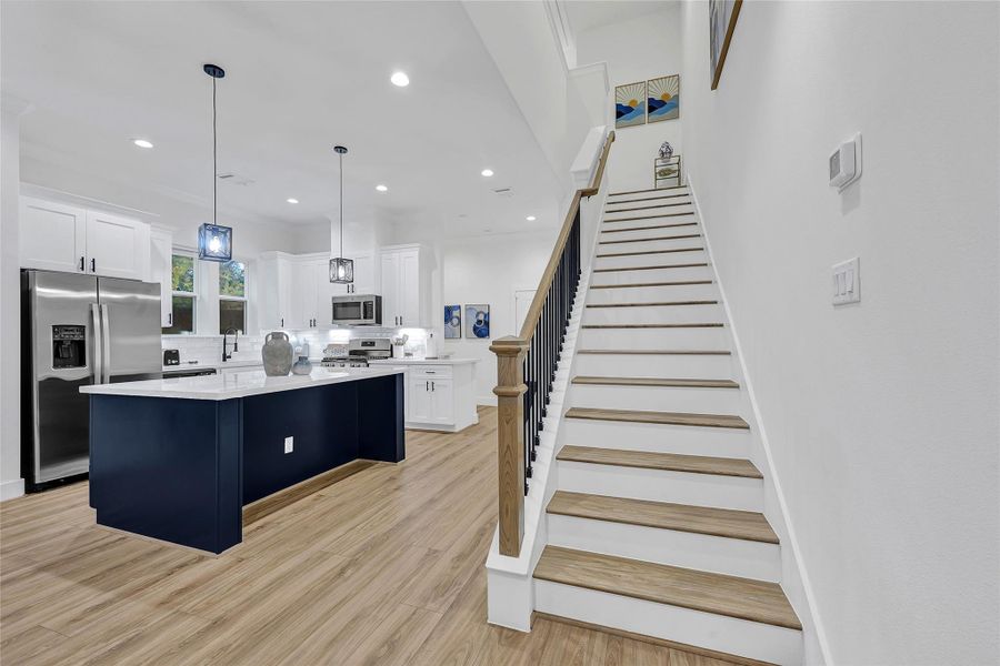 Furnished interior view inside a new home in , Houston (Image 17).