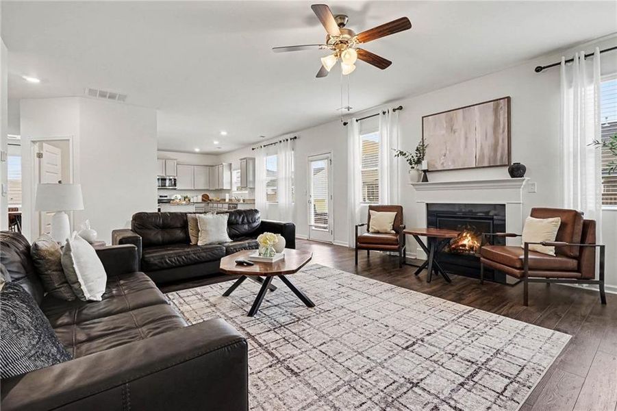 Furnished interior view inside a new home in Preserve at Dove Creek, Statham (Image 25).