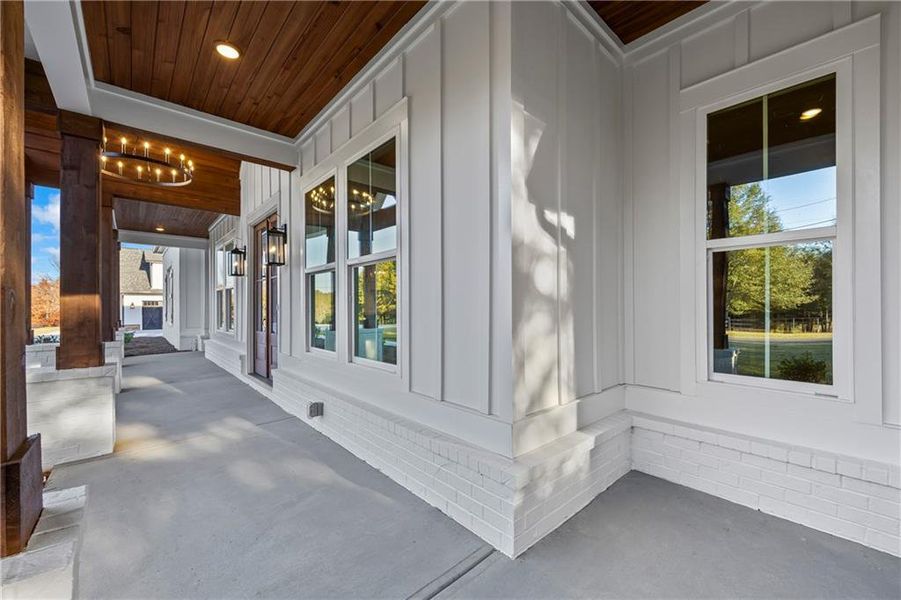 Exterior details and patio area of a home in , Monroe (Image 35).