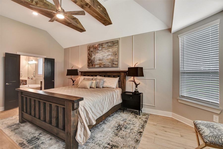 Furnished interior view inside a new home in Lone Star Landing, Montgomery (Image 32).